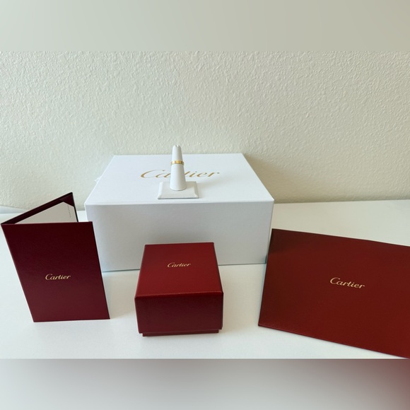 Cartier Jewelry - Cartier LOVE Ring Small 18K Yellow Gold Sz 5.25 Full Set